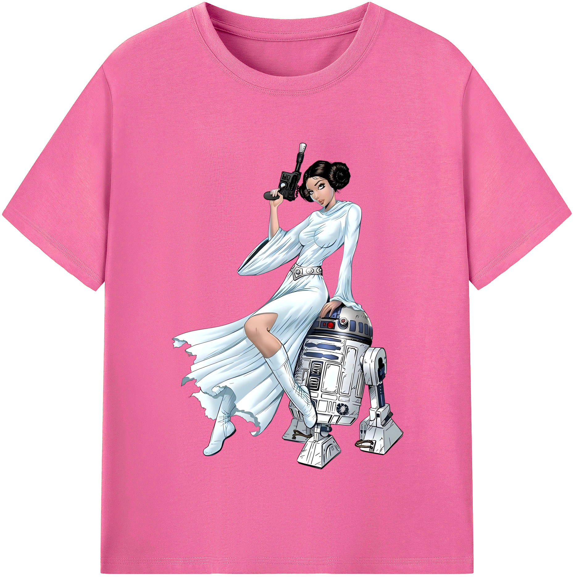 （画像用） スター・ウォーズ Star Wars レディースカジュアルプリントTシャツ（綿100％）